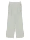 Alberta Ferretti Pleated-pocket Trousers In Gray
