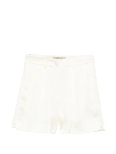 Alberta Ferretti Pleated Shorts In Brown