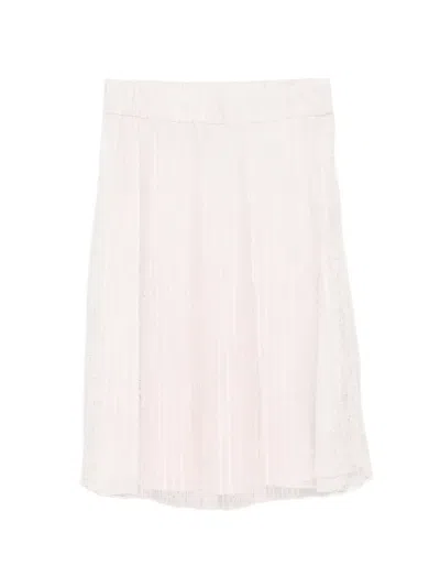 Alberta Ferretti Kids' Pleated Skirt In Pink