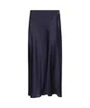 Alberta Ferretti Alberta Ferreti Satin Midi Skirt In Black