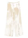 Alberta Ferretti Pleated Straight Trousers In Neutral