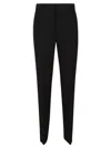 Alberta Ferretti Tailored Straight-leg Trousers With Classic Waistband In Black
