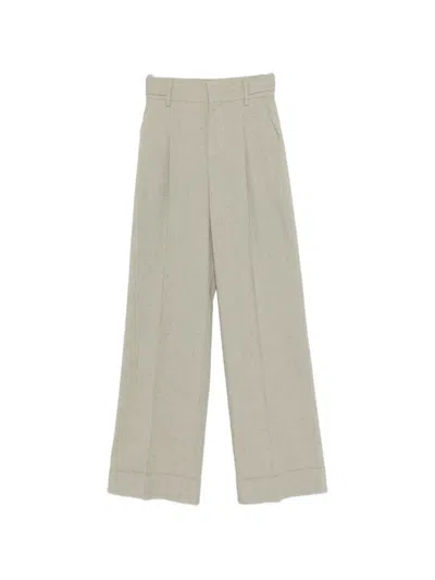 Alberta Ferretti Pleated Trousers In Gray