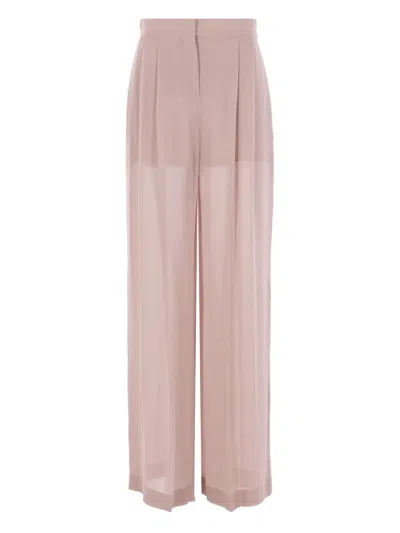 Alberta Ferretti Pleated Trousers In Pink