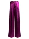 Alberta Ferretti Pleated Trousers In Purple
