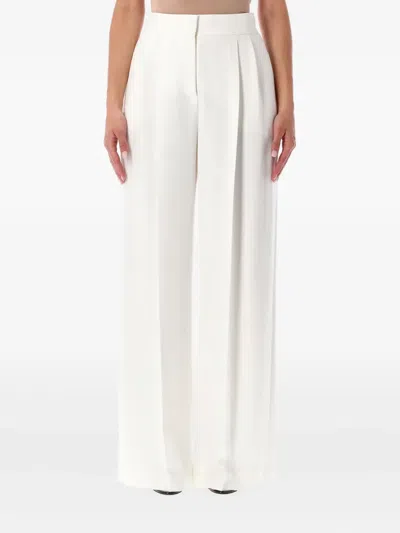 ALBERTA FERRETTI PLEATED WIDE-LEG TROUSERS