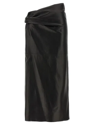 Alberta Ferretti Plongé Nappa Skirt