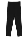 Alberta Ferretti Pocket Straight Trousers In Black