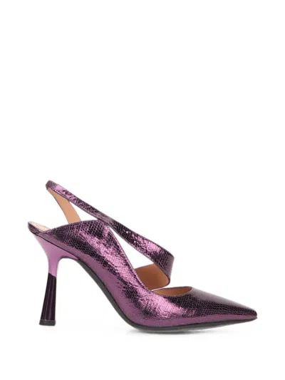 Alberta Ferretti Pointed-toe Slingback Pumps In Animal Print