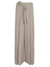 Alberta Ferretti Popeline Pants In Fantasia Beige