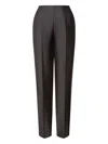 Alberta Ferretti Pressed-crease Trousers In Black
