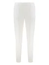 Alberta Ferretti Pressed-crease Trousers In White
