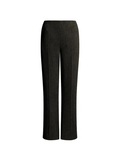 Alberta Ferretti Pressed-crease Tailored Trousers In Black