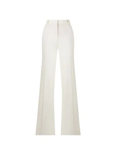 Alberta Ferretti Pressed-crease Trousers In White