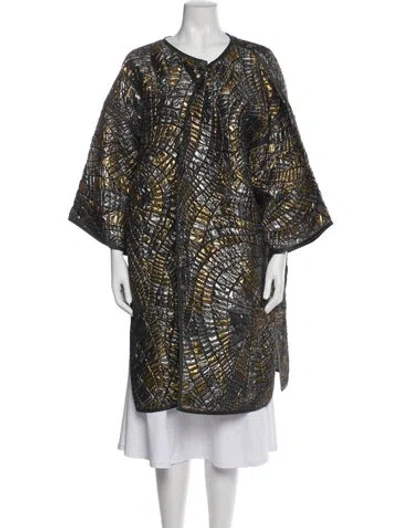 Pre-owned Alberta Ferretti Printed Coat