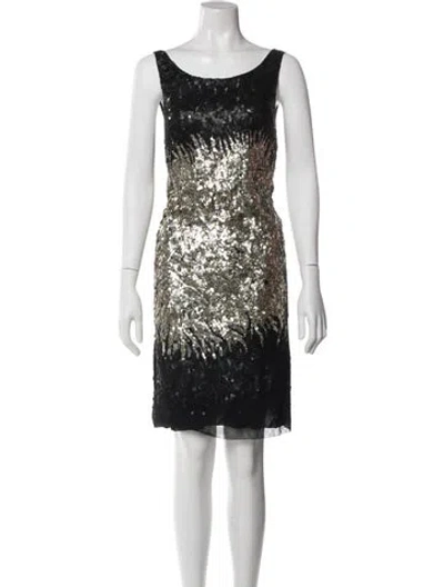 Pre-owned Alberta Ferretti Printed Knee-length Dress In Multi