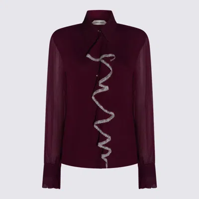 Alberta Ferretti Purple Shirt In Burgundy