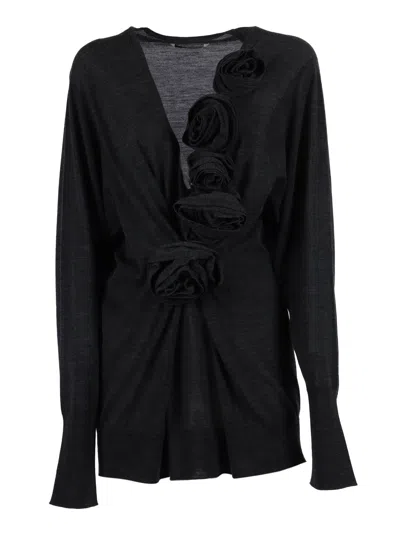 Alberta Ferretti Maglia In Black
