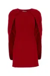 Alberta Ferretti Alberta Ferreti Red Stretch Crepe Mini Dress In Red