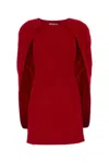 Alberta Ferretti Alberta Ferreti Red Stretch Crepe Mini Dress In Red