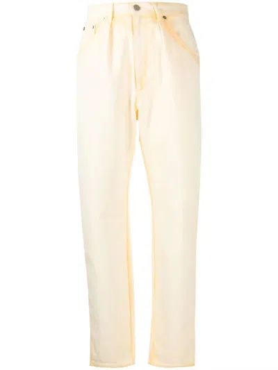 Alberta Ferretti Relaxed Straight-leg Pants With Five-pocket Styling In Neutral
