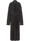 Alberta Ferretti Ribbed-knit Cardigan In Black