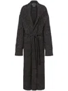 Alberta Ferretti Ribbed-knit Cardigan In Black