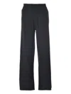Alberta Ferretti Ribbed-waistband Trousers In Black