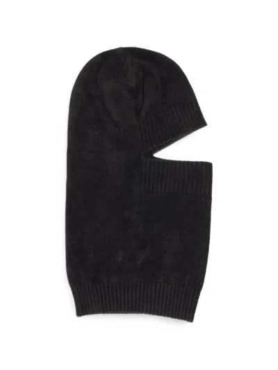 Alberta Ferretti Ribbed-knit Balaclava In Black