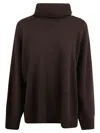Alberta Ferretti Roll-neck Jumper In Brown