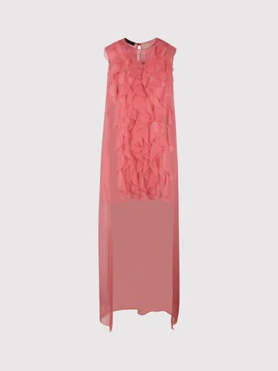 Alberta Ferretti Rouches Shirt In Lilac