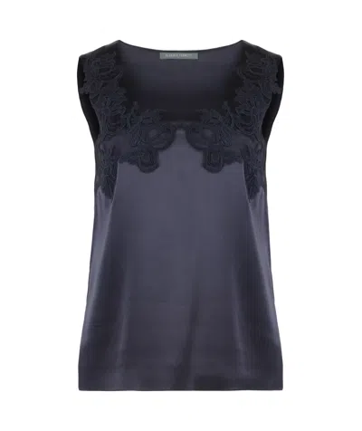 Alberta Ferretti Round-neck Vest In Black