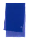 Alberta Ferretti Royal Blue Silk Scarf In Blue