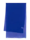 Alberta Ferretti Royal Blue Silk Scarf In Blue