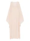 Alberta Ferretti Ruffled-sleeve Dress In Pink