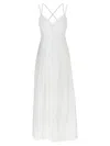 Alberta Ferretti Floral-lace V-neck Maxi Dress