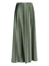 Alberta Ferretti Satin A-line Skirt In Multi