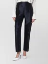 Alberta Ferretti Satin Blend Trousers High Waist In Multi