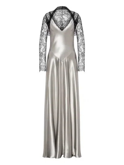 Alberta Ferretti Satin Dress