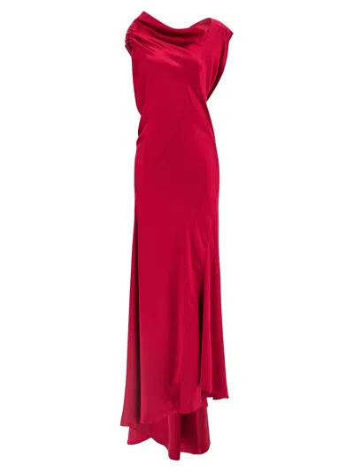 ALBERTA FERRETTI SATIN DRESS