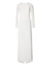 Alberta Ferretti Satin Dress In White