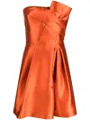 Alberta Ferretti Alberta Ferreti Shouldered Dress. In Orange