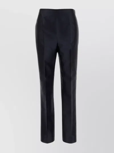 ALBERTA FERRETTI SATIN FINISH STRAIGHT LEG TROUSERS WITH POCKETS