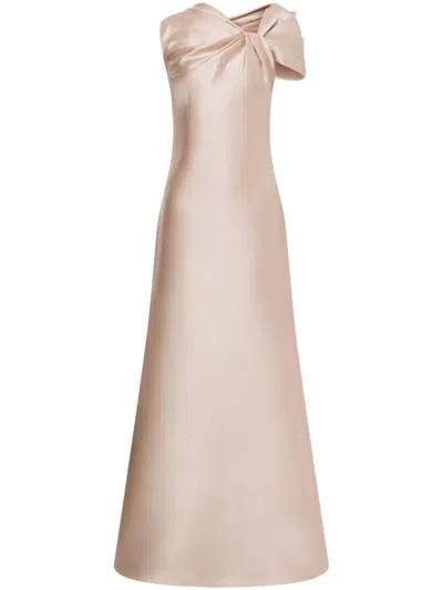 ALBERTA FERRETTI ALBERTA FERRETTI SATIN MIKADO LONG DRESS