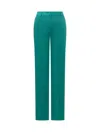 Alberta Ferretti Straight-leg Trousers In Green