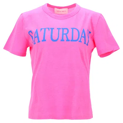 Alberta Ferretti Saturday T-shirt In Pink Cotton