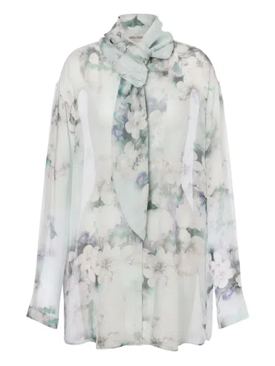 Alberta Ferretti Scarf-collar Shirt