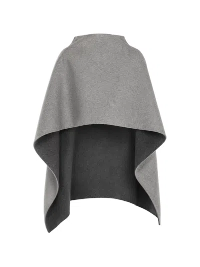 Alberta Ferretti Alberta Ferreti Grey Wool Scarf In Gray