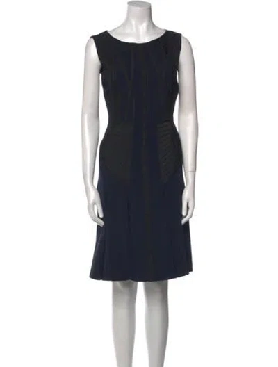 Pre-owned Alberta Ferretti Scoop Neck Knee-length Dress In Multi