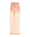Alberta Ferretti Alberta Ferreti Pink Silk Wide-leg Pant In Pink